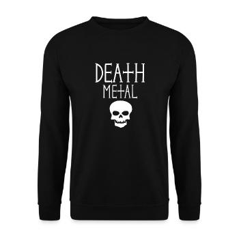 Crâne de death metal - Sweat-shirt Unisexe - noir - Devant - Alina (178cm) & Michal (187cm)