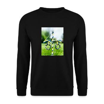 Schweden Mittsommer - Unisex Pullover - Schwarz - Vorne - Alina (178cm) & Michal (187cm)