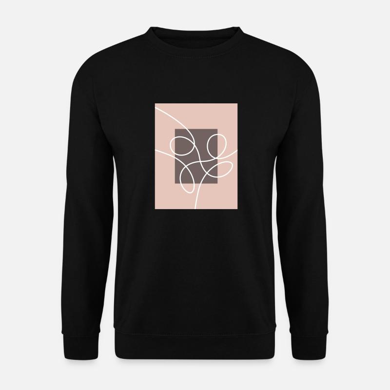 Abstraktes Design - Unisex Pullover - Schwarz