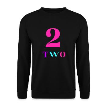 Two-2nd Anniversary - Unisex Sweatshirt - black - Front - Alina (178cm) & Michal (187cm)