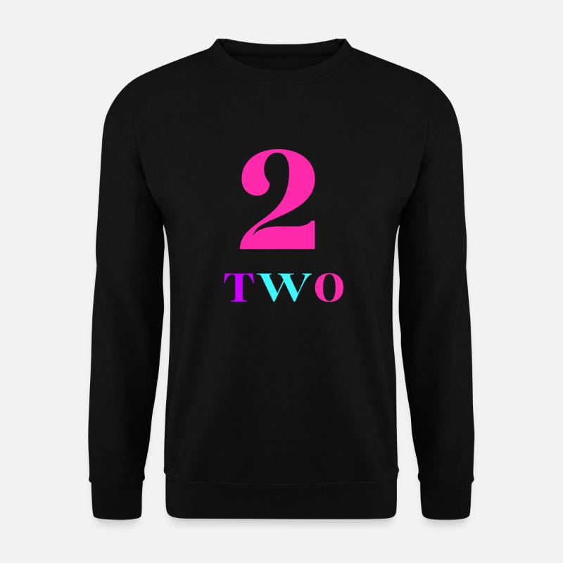 Zwei-2-jähriges Jubiläum - Unisex Pullover - Schwarz