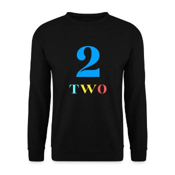 Two-2nd Anniversary - Unisex Sweatshirt - black - Front - Alina (178cm) & Michal (187cm)