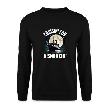 Cruising For A Snoozing Cruise Ship Vacation - Unisex Pullover - Schwarz - Vorne - Alina (178cm) & Michal (187cm)