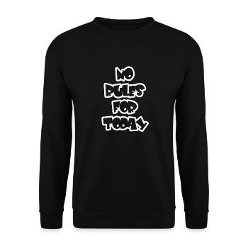Cooler Spruch - Keine Regeln - No Rules For Today - Unisex Pullover - Schwarz - Vorne - Alina (178cm) & Michal (187cm)