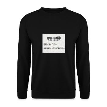 Facts - Unisex Sweatshirt - black - Front - Alina (178cm) & Michal (187cm)