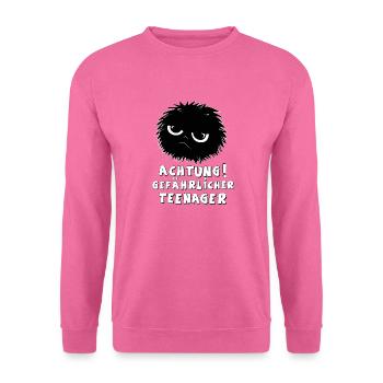 Méfiez-vous des adolescents dangereux - Sweat-shirt Unisexe - rose - Devant