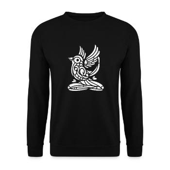 Birb Yoga - Funny Gift for Yoga and Bird - Unisex Sweatshirt - black - Front - Alina (178cm) & Michal (187cm)