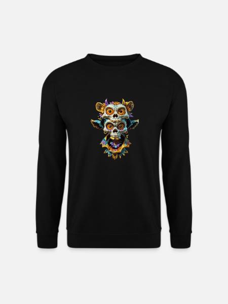 Animal skull totem - Unisex Sweatshirt - black