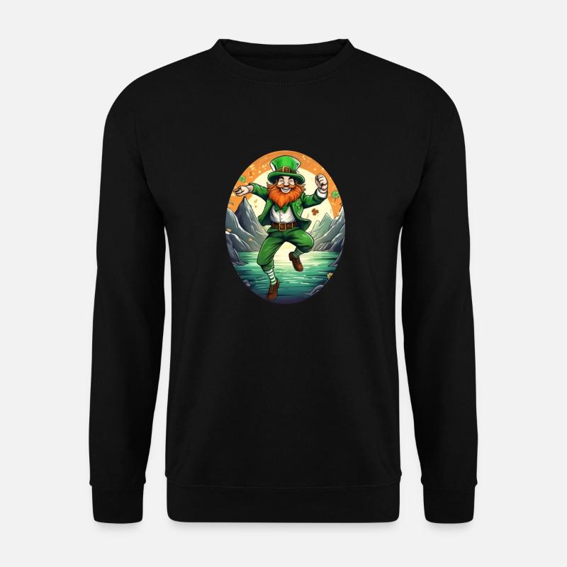 Danse trèfle de la Saint-Patrick - Sweat-shirt Unisexe - noir