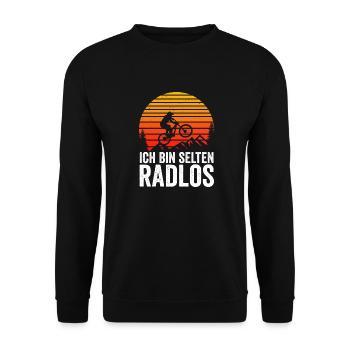 Rarement vélo sans roues vélo de montagne vélo de route vélo - Sweat-shirt Unisexe - noir - Devant - Alina (178cm) & Michal (187cm)