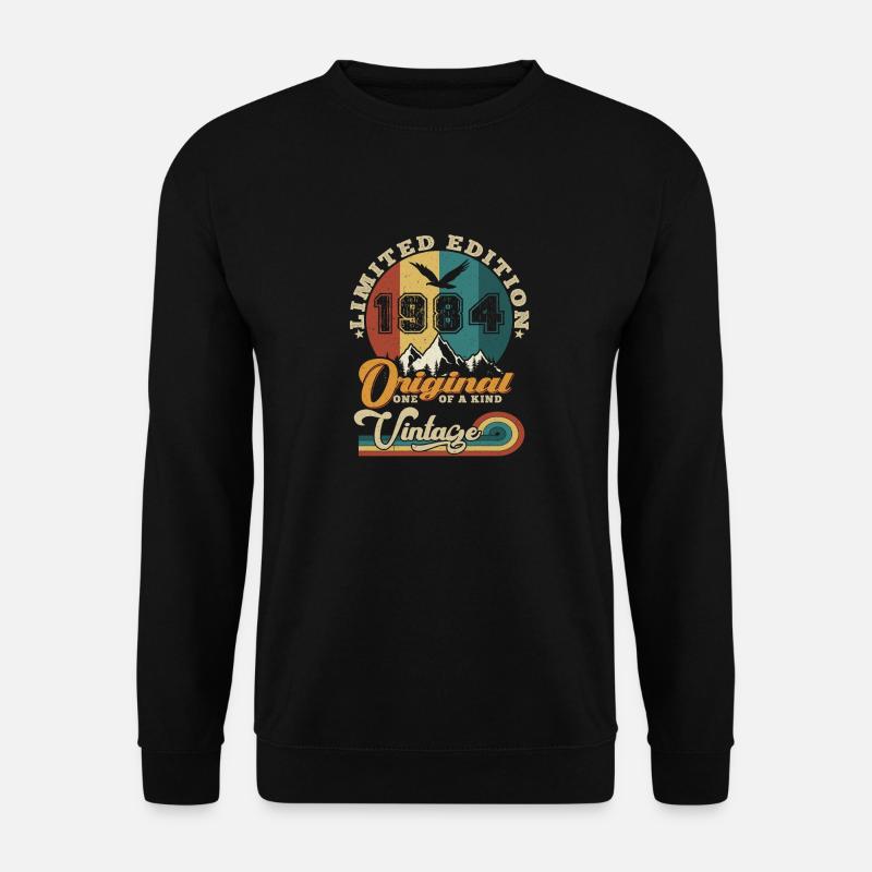 Original 1984 Vintage Limited Edition Geschenk - Unisex Pullover - Schwarz