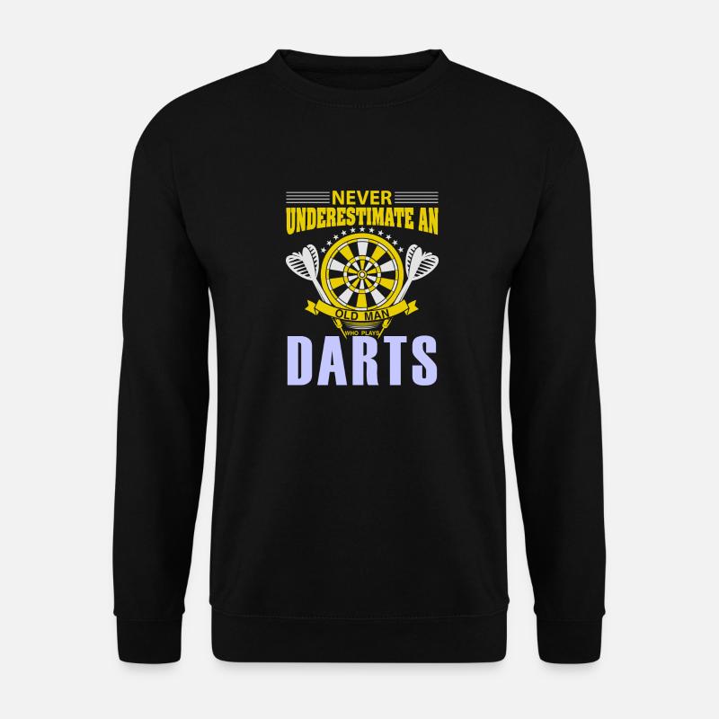 Darts Player Steeldart Funny Dart 180 Darts - Unisex Pullover - Schwarz