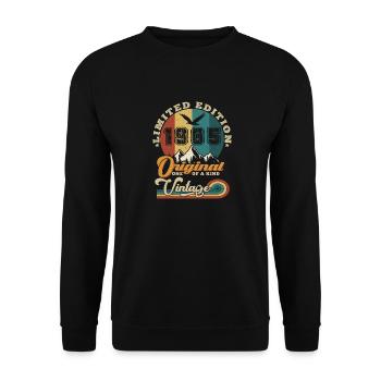 Original 1985 Vintage Édition limitée Cadeau - Sweat-shirt Unisexe - noir - Devant - Alina (178cm) & Michal (187cm)