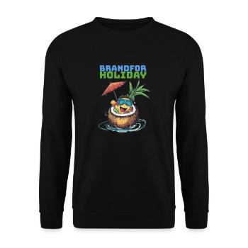 Tropical Chill Vibes - Unisex Sweatshirt - black - Front - Alina (178cm) & Michal (187cm)
