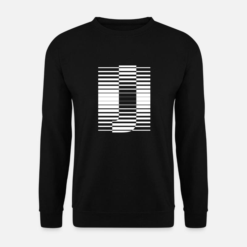 LETTER J - Unisex Sweatshirt - black