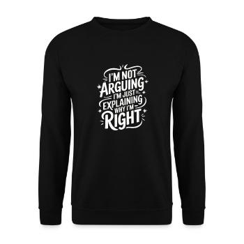 Frau Ehefrau Partnerin Familie Verheiratet - Unisex Pullover - Schwarz - Vorne - Alina (178cm) & Michal (187cm)