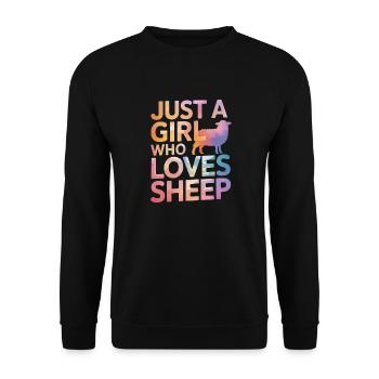 Sheep Sheep Farmer Lamb Farmer - Unisex Sweatshirt - black - Front - Alina (178cm) & Michal (187cm)