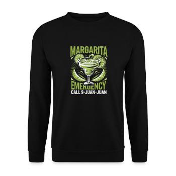Blague pour les amis de Margarita - Sweat-shirt Unisexe - noir - Devant - Alina (178cm) & Michal (187cm)