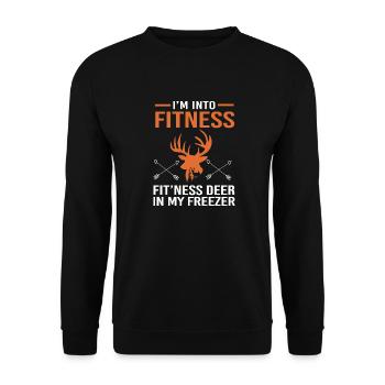 Chasse au chasseur - Sweat-shirt Unisexe - noir - Devant - Alina (178cm) & Michal (187cm)