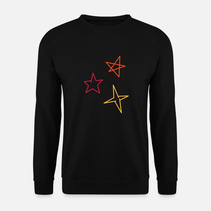 Etoiles tricolores - Sweat-shirt Unisexe - noir