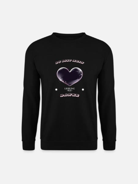 Romantisches Valentinstags Geschenk Liebe Partner - Unisex Pullover - Schwarz