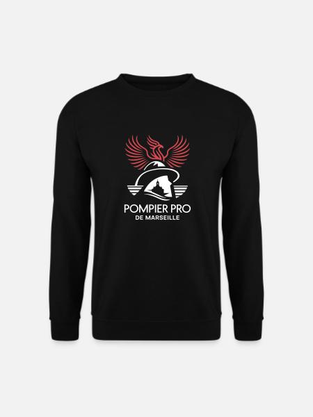 Pompier Pro de Marseille - Sweat-shirt Unisexe - noir