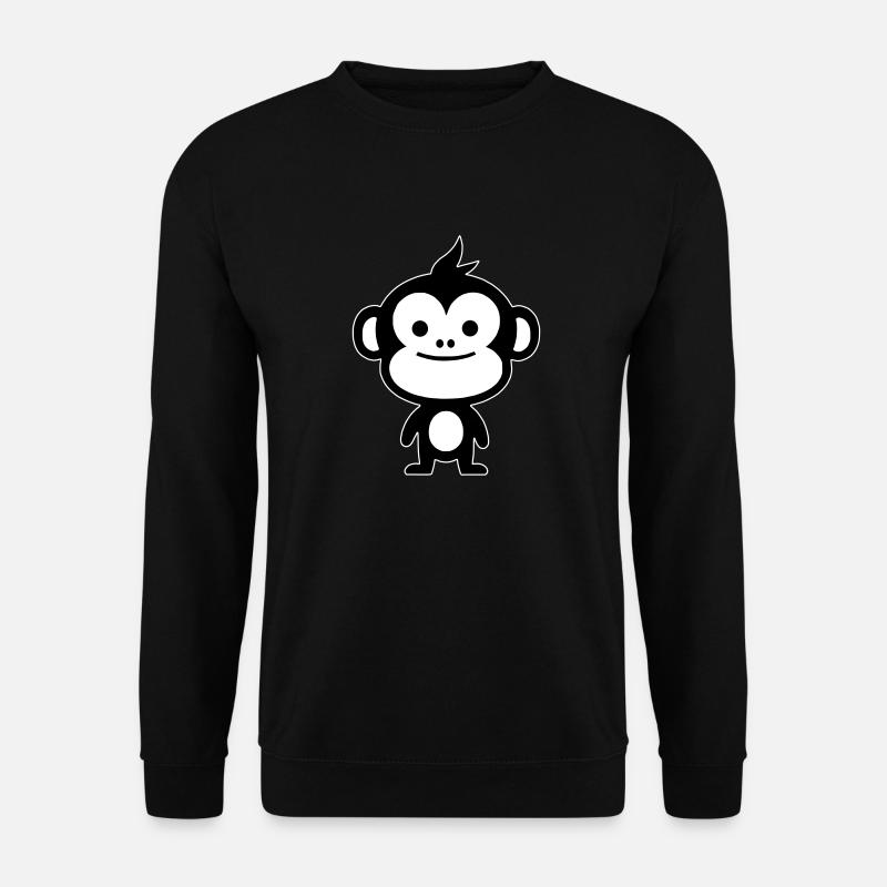 Singe simple - Sweat-shirt Unisexe - noir