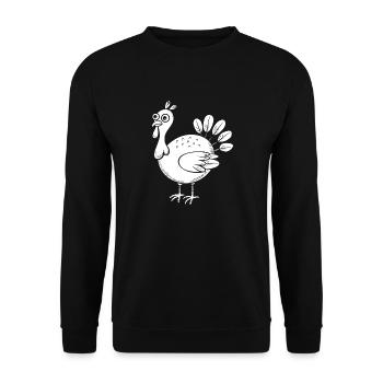turkey - Unisex Sweatshirt - black - Front - Alina (178cm) & Michal (187cm)