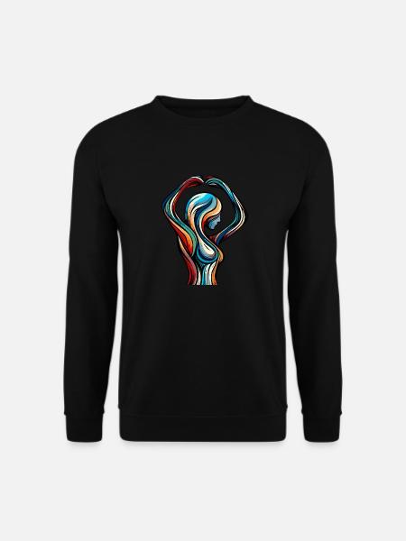 Bunte Frau - Unisex Pullover - Schwarz