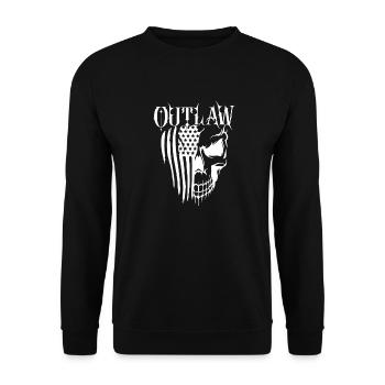 Crâne de hors-la-loi Gangs d’autoroutes Mort de motard - Sweat-shirt Unisexe - noir - Devant - Alina (178cm) & Michal (187cm)