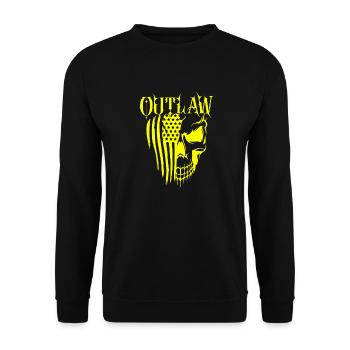 Crâne de hors-la-loi Gangs d’autoroutes Mort de motard - Sweat-shirt Unisexe - noir - Devant - Alina (178cm) & Michal (187cm)