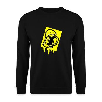 Beer Mug Beer Icon - Unisex Sweatshirt - black - Front - Alina (178cm) & Michal (187cm)