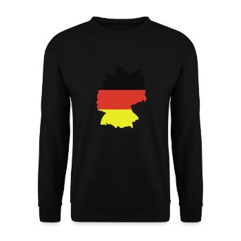 Germany, outlined, shade, outline, Germany, - Unisex Sweatshirt - black - Front - Alina (178cm) & Michal (187cm)