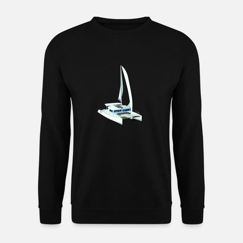Katamaran 3D - Unisex Pullover - Schwarz