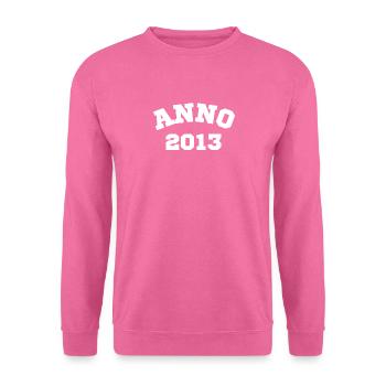 Anno 2013 Geburtstag Geburtsjahr - Unisex Pullover - Pink - Vorne