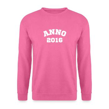 Anno 2016 Geburtstag Geburtsjahr - Unisex Pullover - Pink - Vorne