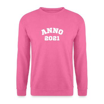 Anno 2021 Geburtstag Geburtsjahr - Unisex Pullover - Pink - Vorne