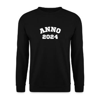 Anno 2024 Anniversaire Année de naissance - Sweat-shirt Unisexe - noir - Devant - Alina (178cm) & Michal (187cm)