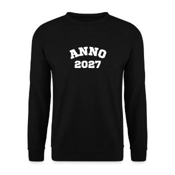 Anno 2027 Anniversaire Année de naissance - Sweat-shirt Unisexe - noir - Devant - Alina (178cm) & Michal (187cm)