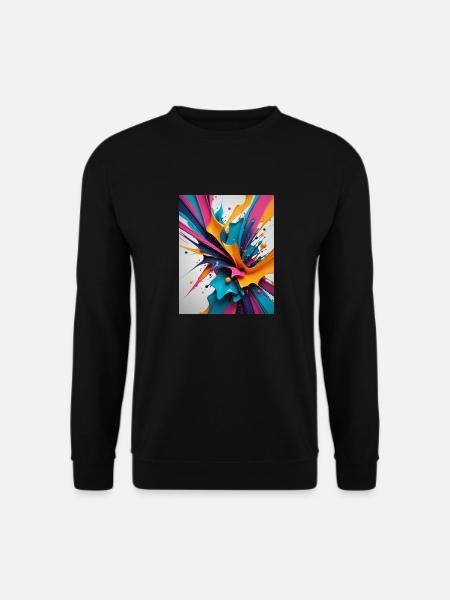 Farbklecks - Unisex Pullover - Schwarz