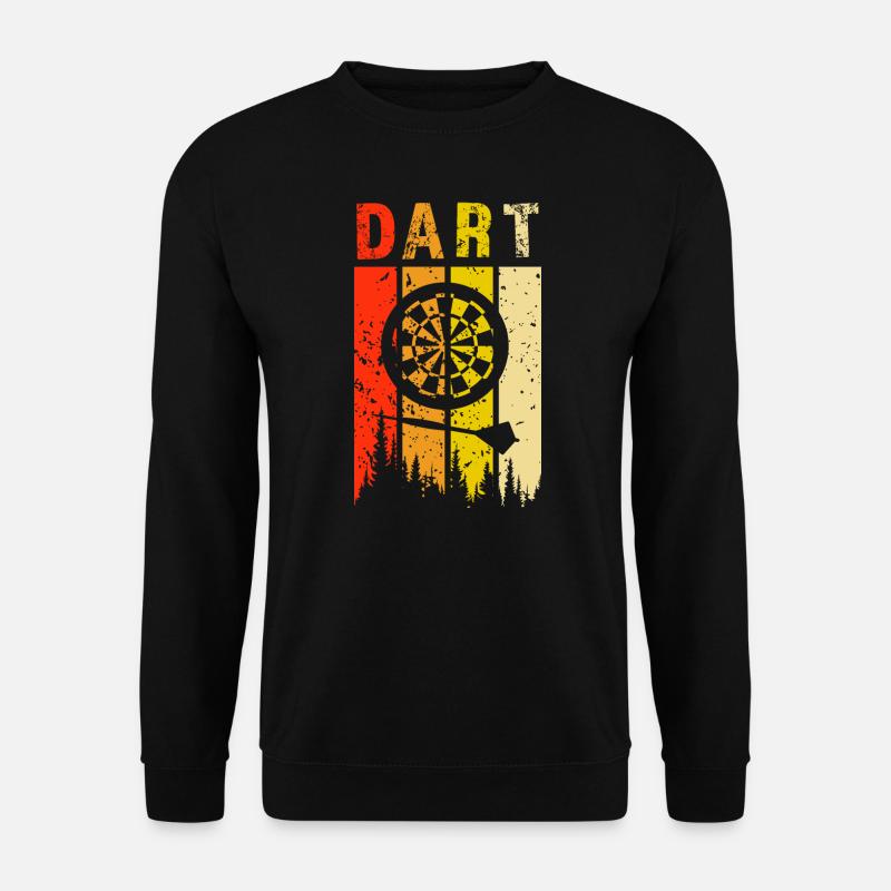 dart retro design dart Geschenk - Unisex Pullover - Schwarz