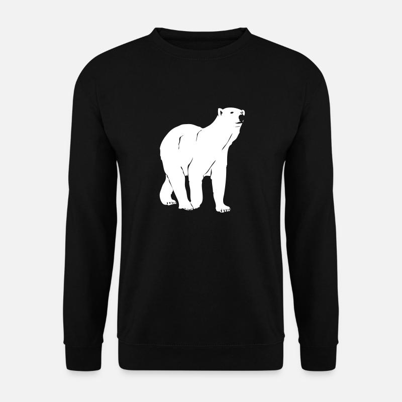 Eisbär - Polar bear - Arktis - Unisex Pullover - Schwarz