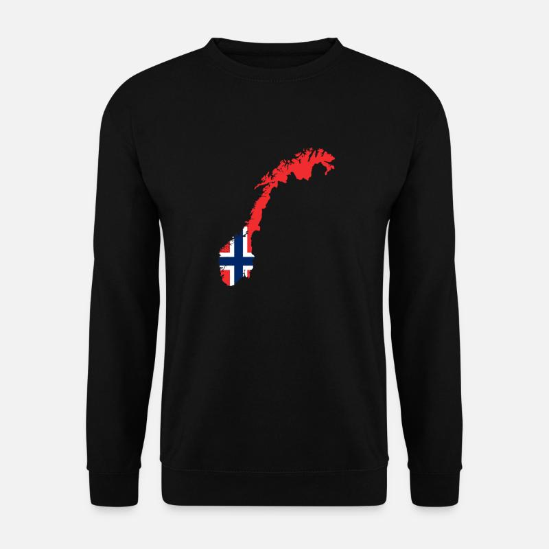 Flag Norway - Unisex Sweatshirt - black