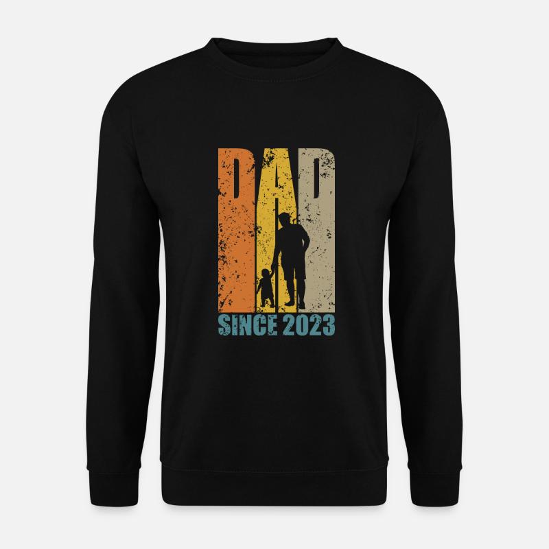 DAD SINCE 2023 - Unisex Pullover - Schwarz