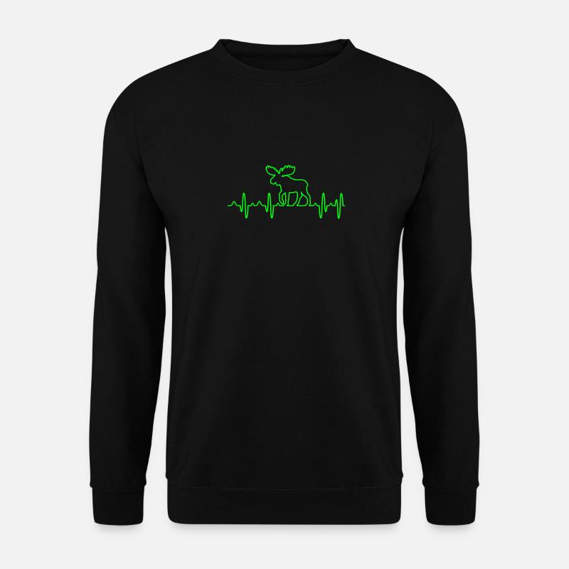 Moose moose moose moose ELK - Unisex Sweatshirt - black