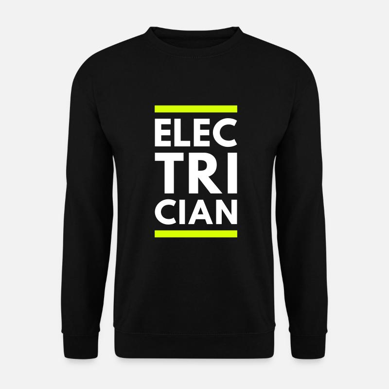 Electrician (zwei Linien) - Unisex Pullover - Schwarz