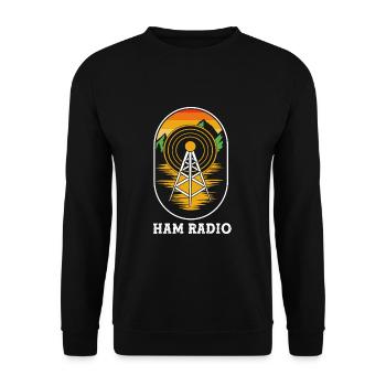 Amateur Radio Radio - Sweat-shirt Unisexe - noir - Devant - Alina (178cm) & Michal (187cm)