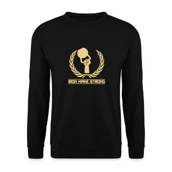Eisen macht - Kettlebell - Unisex Pullover - Schwarz - Vorne - Alina (178cm) & Michal (187cm)