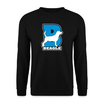 BEAGLE B - Sweat-shirt Unisexe - noir - Devant - Alina (178cm) & Michal (187cm)