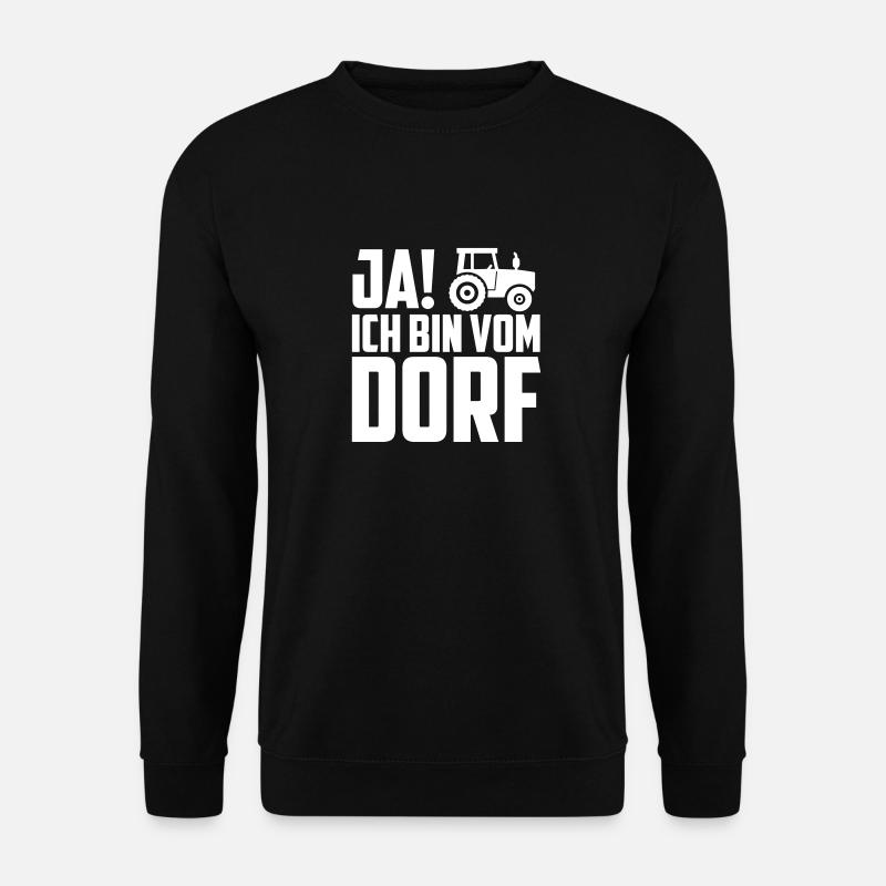 Ich bin vom Dorf - Unisex Pullover - Schwarz